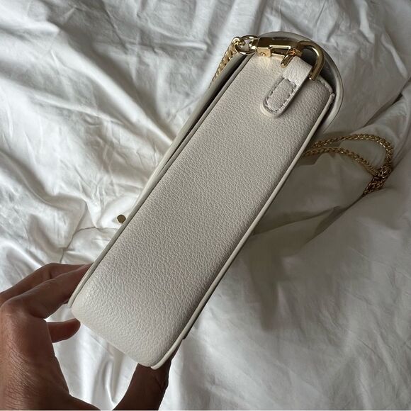 Rebecca Minkoff Love Too Leather Crossbody Bag in Cream NEW MSRP $298 (flawed) - Picture 7 of 9